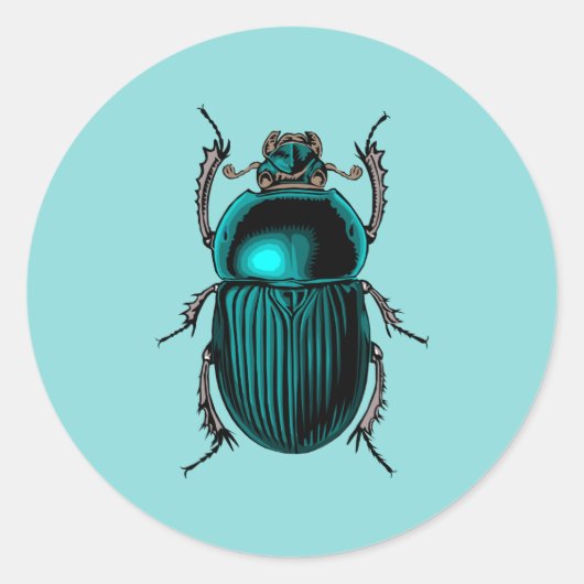 Beetle Scarab Sticker (Voorkant)