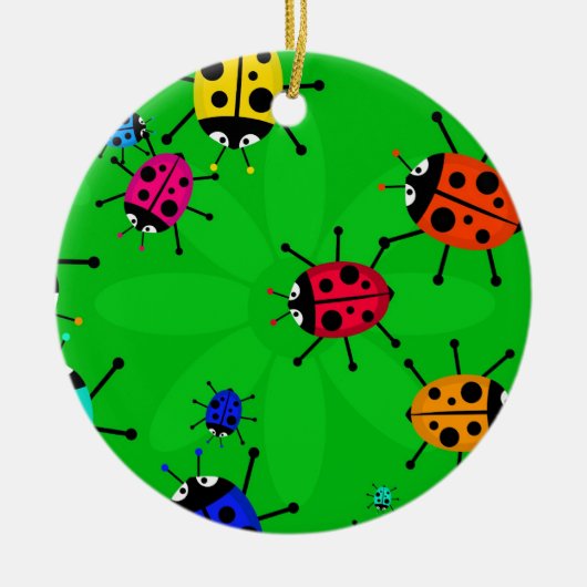 Beetle Swarm Keramisch Ornament (Voorkant)