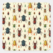Beetle Varieties Vierkante Sticker (Voorkant)