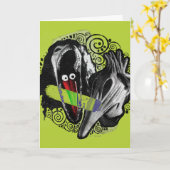 Beetlejuice | Adam & Barbara Griezelen Kaart (Gele Bloem)