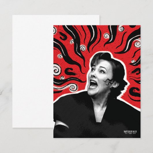 Beetlejuice | Delia Deetz Notitiekaartje (Voorkant / Achterkant)