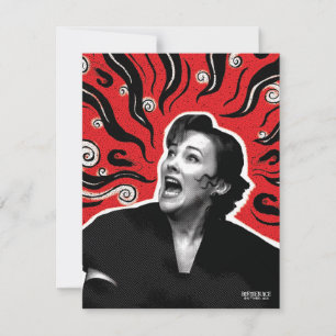 Beetlejuice Delia Deetz Notitiekaartje