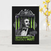 Beetlejuice | "Ghost With The Most"-portret Kaart (Gele Bloem)