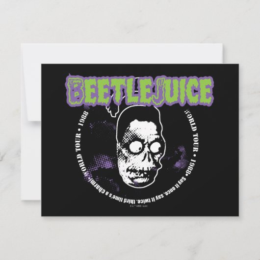 Beetlejuice | Harry de Jager gekrompen hoofd Notitiekaartje (Voorkant)