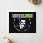 Beetlejuice | Harry de Jager gekrompen hoofd Notitiekaartje (Voorkant / Achterkant in situ)