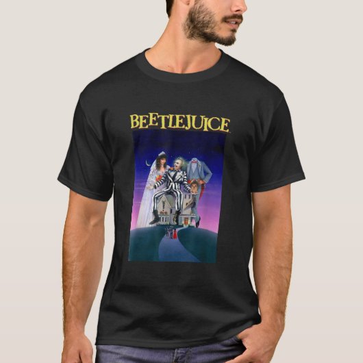 Beetlejuice Iconic Classic Group Shot Retro Big Ch T-shirt (Voorkant)