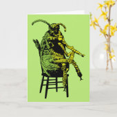 Beetlejuice | Kever op Stoel Kaart (Gele Bloem)