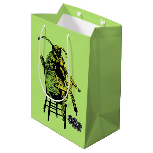 Beetlejuice | Kevert op stoel Medium Cadeauzakje (Achterkant Gekanteld)