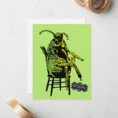 Beetlejuice | Kevertje in stoel Notitiekaartje (Voorkant / Achterkant in situ)