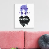 Beetlejuice | Lydia "Strange and Unusual" Graphic Canvas Afdruk (Insitu (Woonkamer))