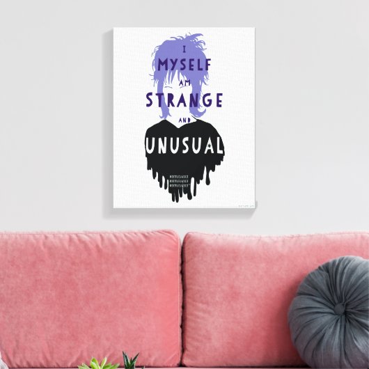 Beetlejuice | Lydia "Strange and Unusual" Graphic Canvas Afdruk (Insitu (Woonkamer))
