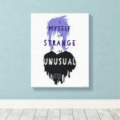 Beetlejuice | Lydia "Strange and Unusual" Graphic Canvas Afdruk (Insitu (Houten vloer))