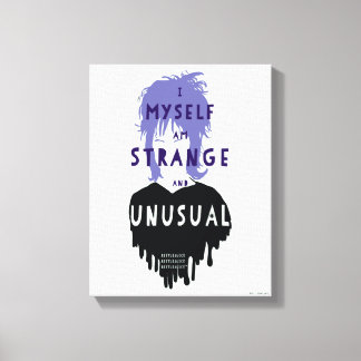 Beetlejuice | Lydia "Strange and Unusual" Graphic Canvas Afdruk