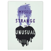 Beetlejuice | Lydia "Strange and Unusual" Graphic Klembord (Achterkant)