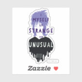 Beetlejuice | Lydia "Strange and Unusual" Graphic Sticker (Vel)