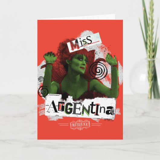 Beetlejuice | Miss Argentinië Kaart (Voorkant)