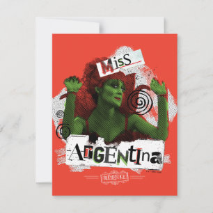 Beetlejuice Miss Argentinië Notitiekaartje