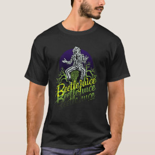 Beetlejuice Sitting on a Tombstone T-shirt