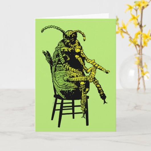 Beetlejuice | Tor in Stoel Kaart (Gele Bloem)