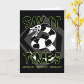 Beetlejuice | Zeg het 3 keer Kaart (Gele Bloem)