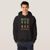 Beetles Are Awesome Insect Entomology Bug Hunter Hoodie (Voorkant volledig)