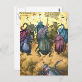 Beetles die de midzomer vieren briefkaart (Voorkant / Achterkant)