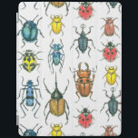 Beetles iPad Cover<br><div class="desc">Verschillende kevers verven met inkt en waterverven, patroon gemaakt in Photoshop.</div>
