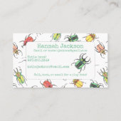 Beetles Lovebugs Kinder Roepkaart Contactkaartje (Achterkant)