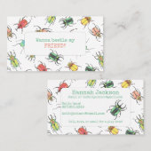 Beetles Lovebugs Kinder Roepkaart Contactkaartje (Voorkant / Achterkant)