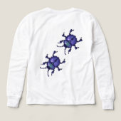 Beetles purple pixel art (Achterkant)