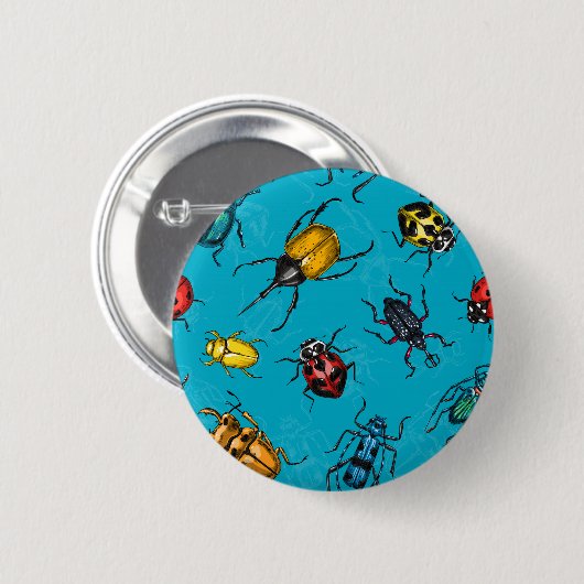 Beetles Ronde Button 5,7 Cm (Voorkant /achterkant)