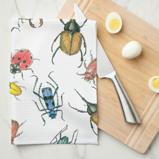 Beetles Theedoek (Quarter Fold)