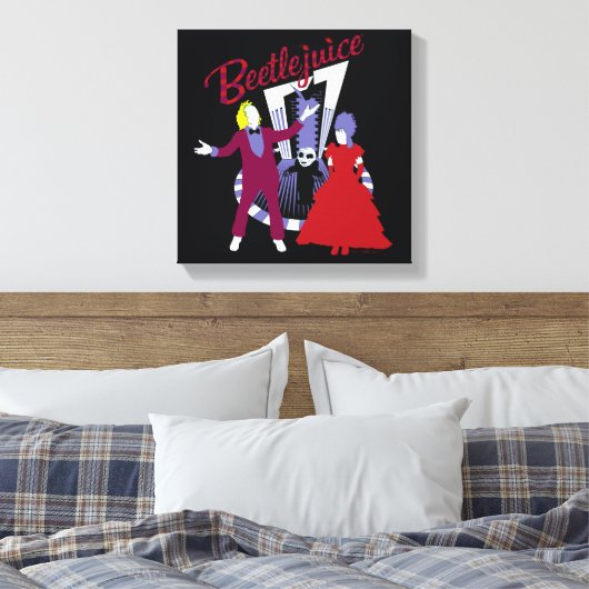 Beetlesap | Beetlesap en Lydia Weddenschap Canvas Afdruk (Insitu (Slaapkamer))