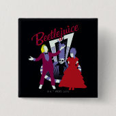 Beetlesap | Beetlesap en Lydia Weddenschap Vierkante Button 5,1 Cm (Voorkant)