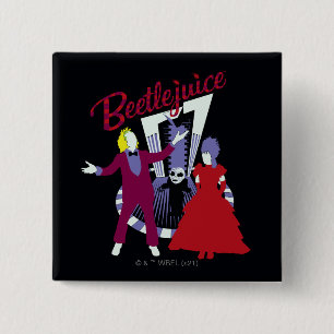 Beetlesap Beetlesap en Lydia Weddenschap Vierkante Button 5,1 Cm