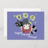 Beetlesap | Chibi Lydia "Strange and Unusual" Briefkaart (Voorkant / Achterkant)