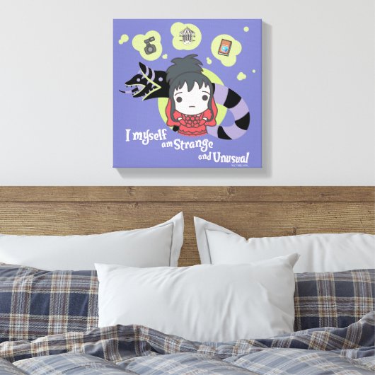 Beetlesap | Chibi Lydia "Strange and Unusual" Canvas Afdruk (Insitu (Slaapkamer))