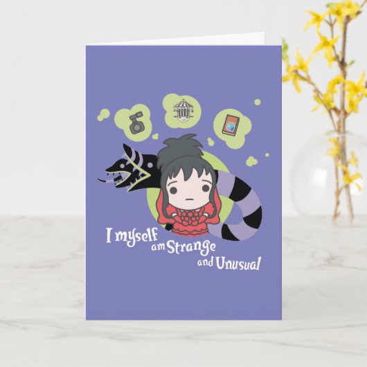 Beetlesap | Chibi Lydia "Strange and Unusual" Kaart (Gele Bloem)