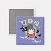 Beetlesap | Chibi Lydia "Strange and Unusual" Magneet (Voorkant / Achterkant)