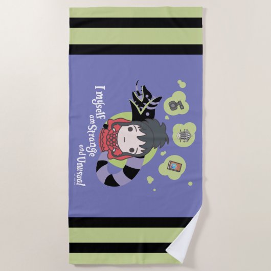 Beetlesap | Chibi Lydia "Strange and Unusual" Strandlaken (Voorkant)