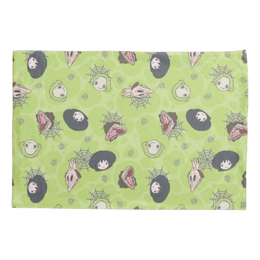 Beetlesap | Cute Chibi Toss Pattern Kussensloop (Achterkant)