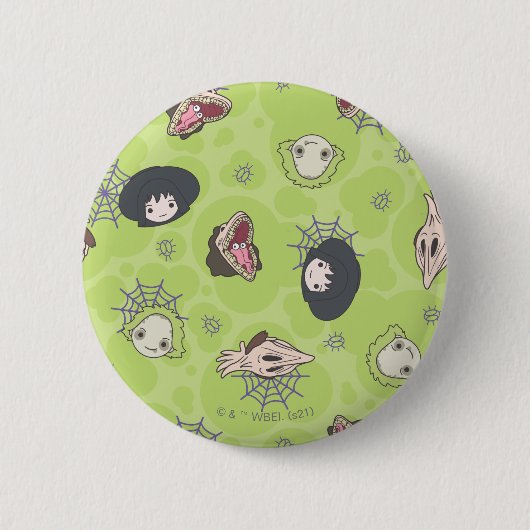 Beetlesap | Cute Chibi Toss Pattern Ronde Button 5,7 Cm (Voorkant)