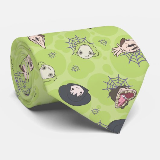 Beetlesap | Cute Chibi Toss Pattern Stropdas (Opgerold)