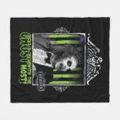 Beetlesap | "Ghost with the most"-portret Fleece Deken (Voorkant (Horizontaal))