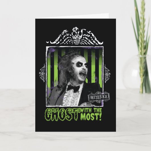 Beetlesap | "Ghost with the most"-portret Kaart (Voorkant)