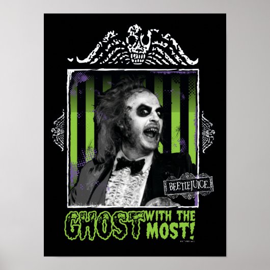 Beetlesap | "Ghost with the most"-portret Poster (Voorkant)