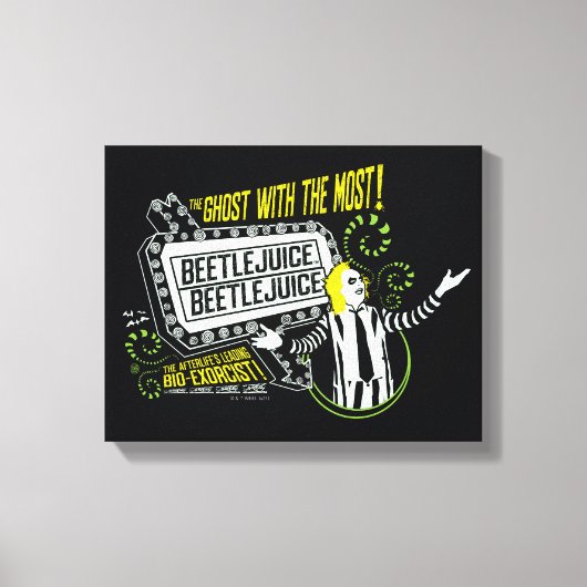 Beetlesap | "Ghost with the most"-selectiekader Canvas Afdruk (Voorkant)
