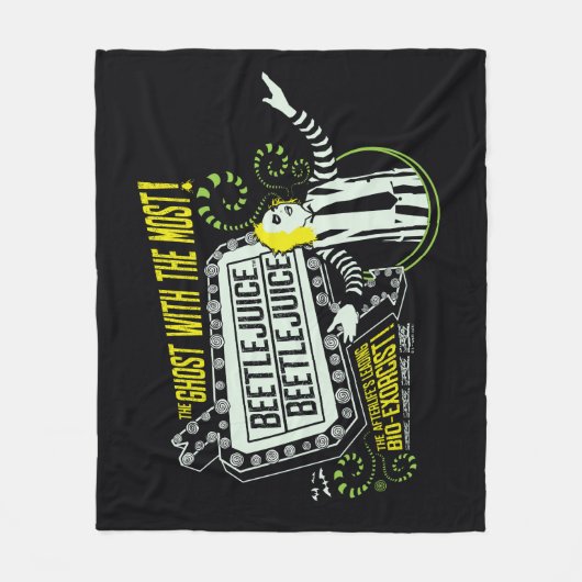 Beetlesap | "Ghost with the most"-selectiekader Fleece Deken (Voorkant)