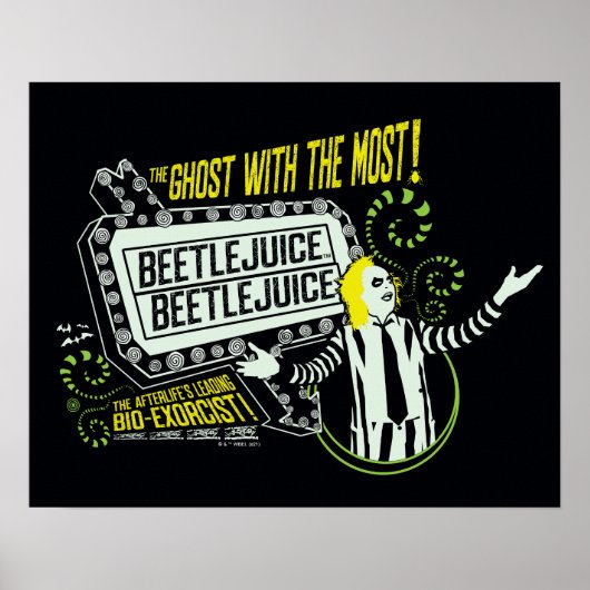 Beetlesap | "Ghost with the most"-selectiekader Poster (Voorkant)