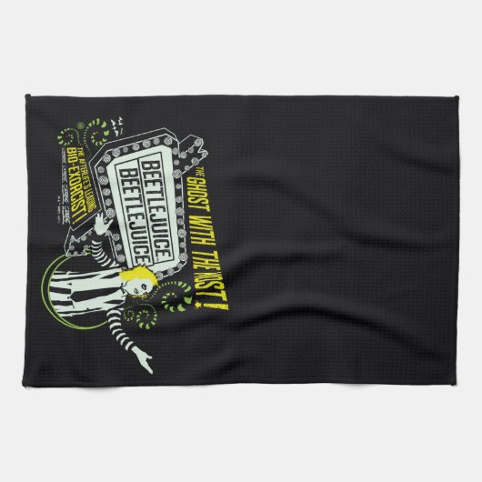 Beetlesap | "Ghost with the most"-selectiekader Theedoek (Horizontaal)